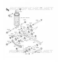 REAR SUSPENSION voor Kawasaki ZZR600 1993