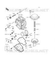 CARBURETOR PARTS voor Kawasaki ZZR600 1993