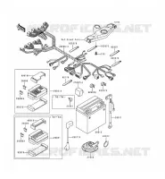 CHASSIS ELECTRICAL EQUIPMENT voor Kawasaki ZZR600 1993