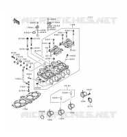 CYLINDER HEAD voor Kawasaki ZZR600 1993