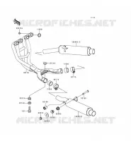 EXHAUST voor Kawasaki ZZR600 1993