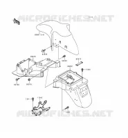 FENDER voor Kawasaki ZZR600 1993
