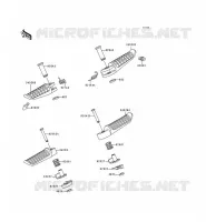 FOOTREST voor Kawasaki ZZR600 1993