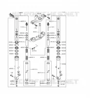 FRONT FORK voor Kawasaki ZZR600 1993