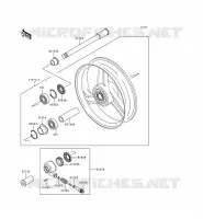 FRONT WHEEL voor Kawasaki ZZR600 1993