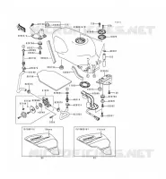 FUEL TANK voor Kawasaki ZZR600 1993