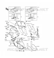 LOWER COWLING voor Kawasaki ZZR600 1993