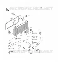 OIL RADIATOR voor Kawasaki ZZR600 1993