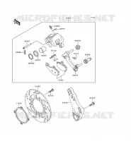 REAR BRAKE voor Kawasaki ZZR600 1993