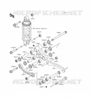 REAR SUSPENSION voor Kawasaki ZZR600 1993