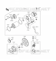 STARTER MOTOR voor Kawasaki ZZR600 1993
