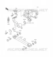 BRAKE PEDAL   TORK LINK voor Kawasaki ZZR600 1993