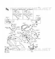 COWLING voor Kawasaki ZZR600 1993