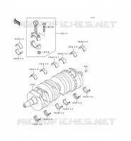CRANKSHAFT voor Kawasaki ZZR600 1993
