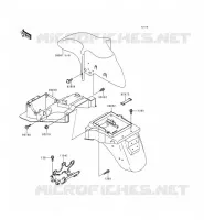 FENDER voor Kawasaki ZZR600 1993