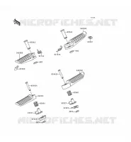 FOOTREST voor Kawasaki ZZR600 1993