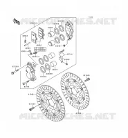 FRONT BRAKE voor Kawasaki ZZR600 1993