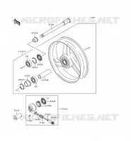 FRONT WHEEL voor Kawasaki ZZR600 1993