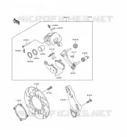 REAR BRAKE voor Kawasaki ZZR600 1993