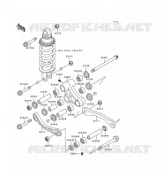REAR SUSPENSION voor Kawasaki ZZR600 1993