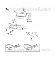 SIDE COVERS   CHAIN COVER voor Kawasaki ZZR600 1993