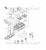 CYLINDER HEAD voor Kawasaki ZZR600 1993