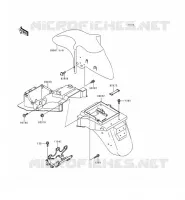 FENDER voor Kawasaki ZZR600 1993
