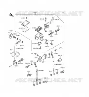 FRONT MASTER CYLINDER voor Kawasaki ZZR600 1993