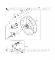FRONT WHEEL voor Kawasaki ZZR600 1993
