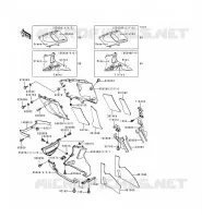 LOWER COWLING voor Kawasaki ZZR600 1993