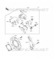 REAR BRAKE voor Kawasaki ZZR600 1993