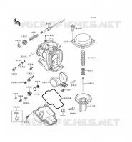 CARBURETOR PARTS voor Kawasaki ZZR600 1993