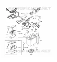 CHASSIS ELECTRICAL EQUIPMENT voor Kawasaki ZZR600 1993