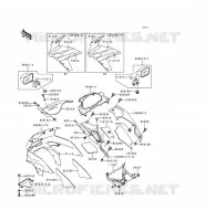 COWLING voor Kawasaki ZZR600 1993