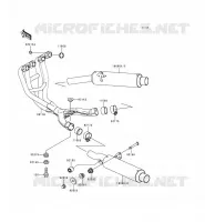 EXHAUST voor Kawasaki ZZR600 1993