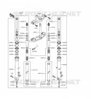 FRONT FORK voor Kawasaki ZZR600 1993