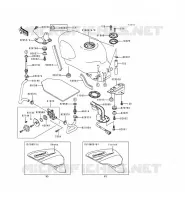 FUEL TANK voor Kawasaki ZZR600 1993