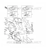 LOWER COWLING voor Kawasaki ZZR600 1993