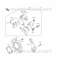 REAR BRAKE voor Kawasaki ZZR600 1993