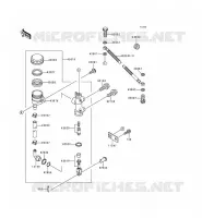 REAR MASTER CYLINDER voor Kawasaki ZZR600 1993