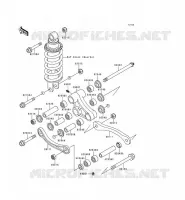REAR SUSPENSION voor Kawasaki ZZR600 1993