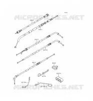 CABLES voor Kawasaki ZZR600 1993