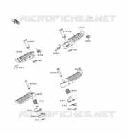 FOOTREST voor Kawasaki ZZR600 1993