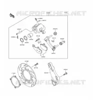 REAR BRAKE voor Kawasaki ZZR600 1993