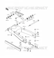 SWINGARM voor Kawasaki ZZR600 1993