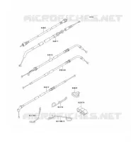 CABLES voor Kawasaki ZZR600 1993