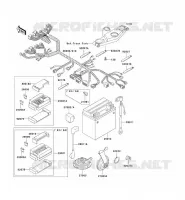 CHASSIS ELECTRICAL EQUIPMENT voor Kawasaki ZZR600 1993