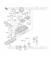 CYLINDER HEAD voor Kawasaki ZZR600 1993