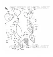 ENGINE COVERS voor Kawasaki ZZR600 1993