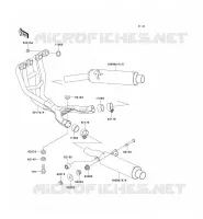 EXHAUST voor Kawasaki ZZR600 1993